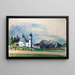 L'abbazia di San Salvatore a Mösern vicino a Seefeld in Tirolo - Otto Geigenberger — quadro incorniciato alla parete