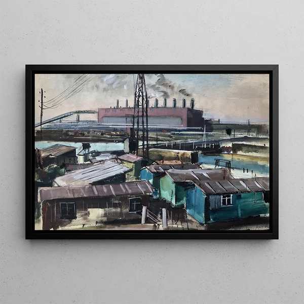 Installazione industriale - Otto Geigenberger — quadro incorniciato alla parete