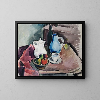 Otto Geigenberger - Tischstillleben mit blauem Krug.webp