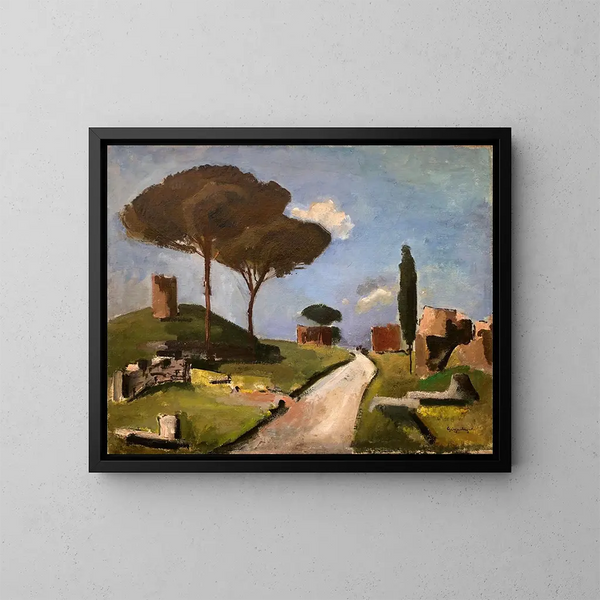 Voie Appienne - Otto Geigenberger — quadro incorniciato alla parete