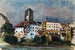 Wasserburg am Inn, vista sull'Inn - Otto Geigenberger — vista dell’opera
