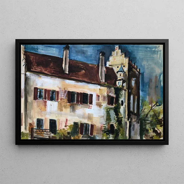 Château d'eau à Reichertshausen - Otto Geigenberger — quadro incorniciato alla parete