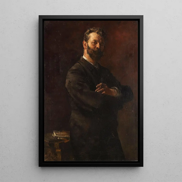 Portrait du professeur de dessin Arthur Haferkorn - Otto Greiner — quadro incorniciato alla parete