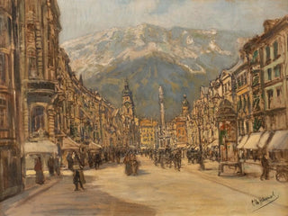 Otto Hamel - Innsbruck  view on Maria Theresien street.webp