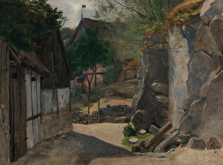 Vista di Gudhjem - Otto Haslund — vista dell’opera