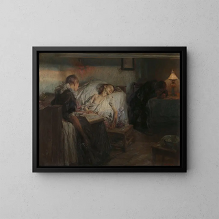 La morte è vicina - Otto Heichert — quadro incorniciato alla parete