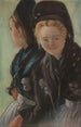 Due giovani donne in costume di Foehr - Otto Heinrich Engel — vista dell’opera