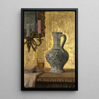 Otto Henry Bacher - Pitcher And A Glass On A Table.webp