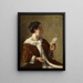 Donna con cappotto bordato di pelliccia - Otto Kirberg — quadro incorniciato alla parete