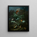 Chardons et papillons - Otto Marseus van Schrieck — quadro incorniciato alla parete