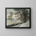 Paesaggio invernale - Otto Mueller — quadro incorniciato alla parete