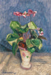 Cyclamen in fiore - Otto Modersohn — vista dell’opera