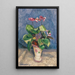 Cyclamen in fiore - Otto Modersohn — quadro incorniciato alla parete
