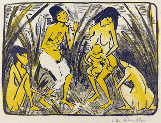 Otto Mueller - Finding of Moses Auffindung des Moses.webp