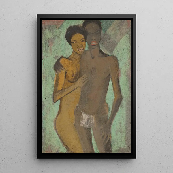 Couple d'amoureux couple d'artistes - Otto Mueller — quadro incorniciato alla parete