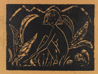 Otto Mueller - Mdchen zwischen Blattpflanze.webp
