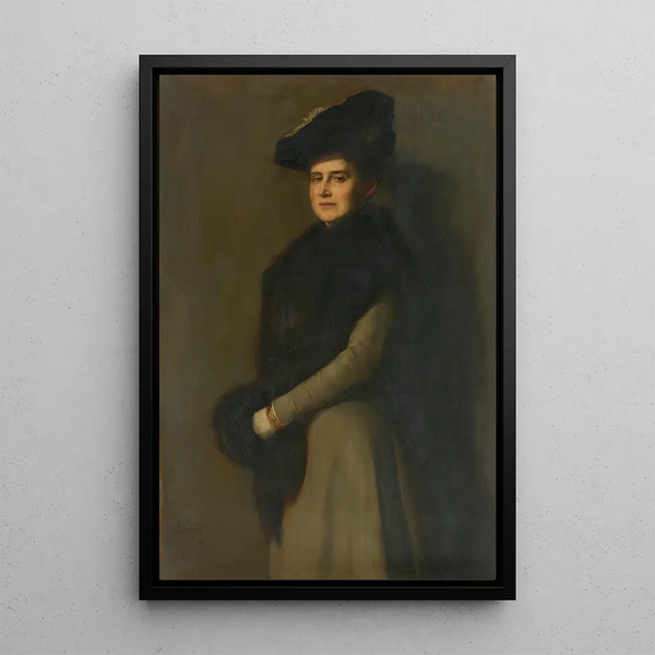 Ritratto di S.A.R. la grande duchessa ereditiera Hilda di Baden - Otto Propheter — quadro incorniciato alla parete