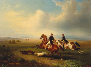 Caccia alla lepre - Otto Stotz — vista dell’opera