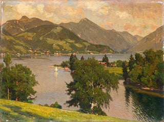 Otto Strtzel - Blick auf den Tegernsee von Westen aus.webp
