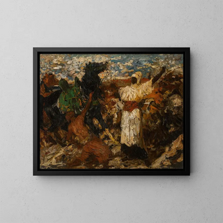 Ramenant les chevaux - Otto von Faber du Faur — quadro incorniciato alla parete
