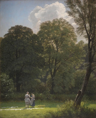 P C Skovgaard - Bleaching Linen in a Clearing.webp