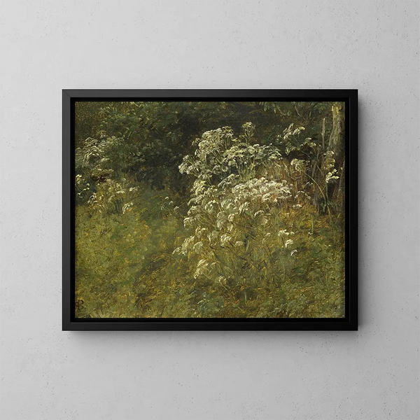 Studio della pianta della cicuta del Caucaso - P. C. Skovgaard — quadro incorniciato alla parete