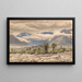 paesaggio montano italiano con tempo nuvoloso - P. C. Skovgaard — quadro incorniciato alla parete