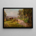 Raccolta di fieno - P. de Bruin — quadro incorniciato alla parete