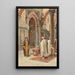 Musulmani in preghiera - Pietro Pavesi — quadro incorniciato alla parete