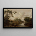 Città con fiume - Pieter van Mase — quadro incorniciato alla parete