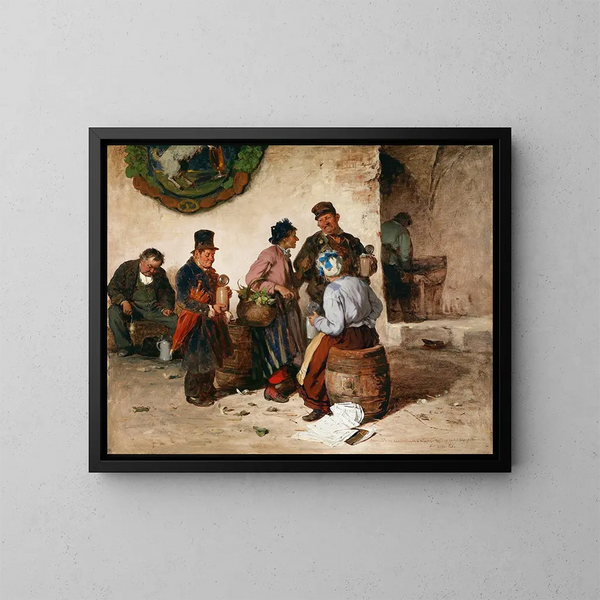 Au Hofbräuhaus de Munich - Pál Böhm — quadro incorniciato alla parete
