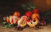 Nature morte con arance, prugne e castagne - Pál Böhm — vista dell’opera