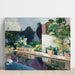 Riproduzione del dipinto Palais de l'Étang, giardini reali di Siviglia - Joaquin Sorolla