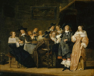 Compagnie à table - Palamedes Palamedesz — vista dell’opera