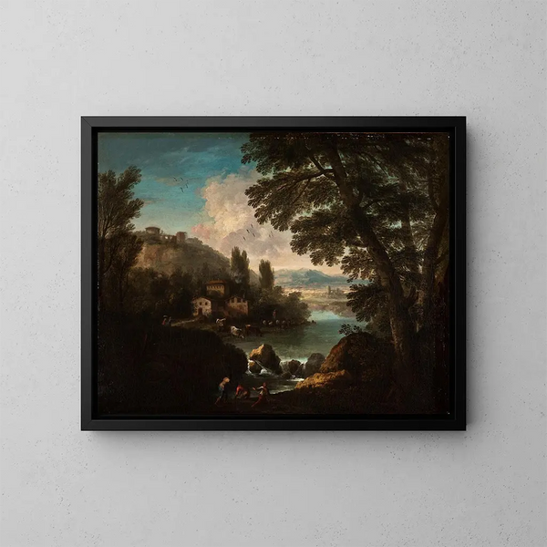 Paesaggio - Paolo Anesi — quadro incorniciato alla parete