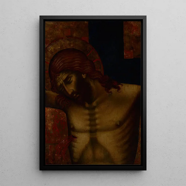 Fragment de Crucifixion d'une Croce Dipinta - Paolo Veneziano — quadro incorniciato alla parete
