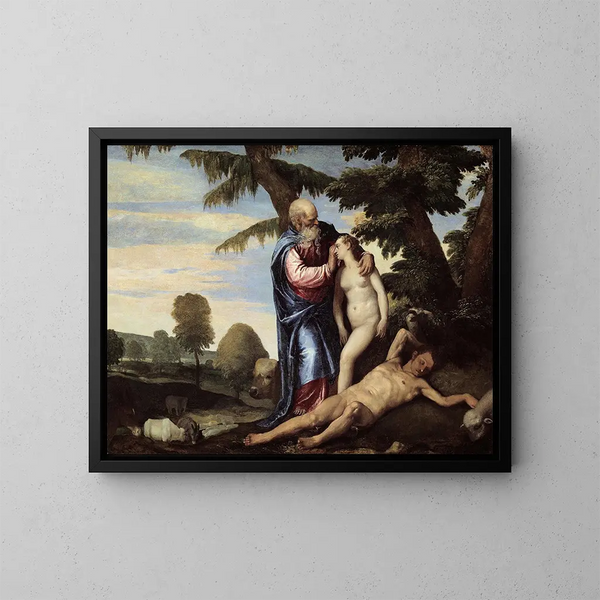 La Creazione di Eva - Paolo Véronèse — quadro incorniciato alla parete