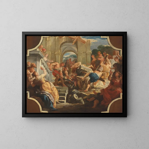 La Chute du Temple - Paolo de Matteis — quadro incorniciato alla parete