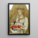 Sainte Catherine d'Alexandrie - Paolo di Giovanni Fei — quadro incorniciato alla parete