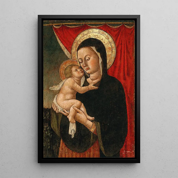 La Vierge à l'Enfant - Paolo di Stefano Badaloni — quadro incorniciato alla parete