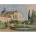 Riproduzione del dipinto Parco del castello con fontana - Marie Egner