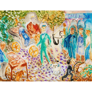 Parisergata - Nils Dardel | Reproduction Tableau Décoration murale affiche copie