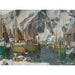 Riproduzione del dipinto Tra le barche da pesca a Svolvær, studio delle Lofoten - Anna Boberg
