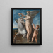 Saturno e Philyra - Parmigianino — quadro incorniciato alla parete
