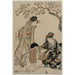 Riproduzione del dipinto Parodia di una scena di carro imperiale - Kitagawa Utamaro