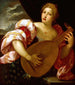 Giovane donna che suona il liuto - Parrasio Micheli — vista dell’opera