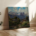 Riproduzione del dipinto Partenkirchen in Baviera all'alba - Carl Millner