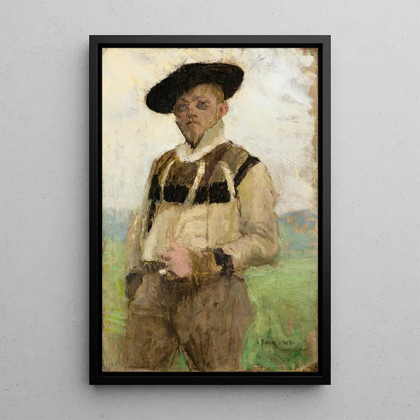 Ritratto di Jules Alexis Muenier - Pascal-Adolphe-Jean Dagnan-Bouveret — quadro incorniciato alla parete