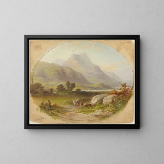 Patrick Branwell Bront - Mountainous Landscape.webp