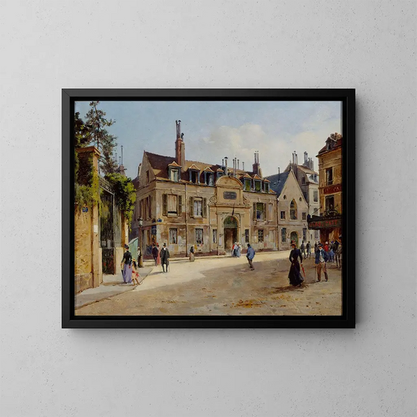 L'ancien hôpital de la Pitié rue Lacépède - Paul-Joseph-Victor Dargaud — quadro incorniciato alla parete